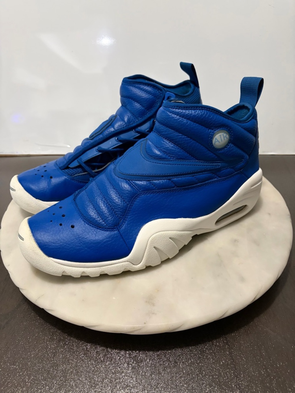 Nike Air Shake Ndestrukt Royal Blue White Men Basketball Shoes 880869-401 Sz 12